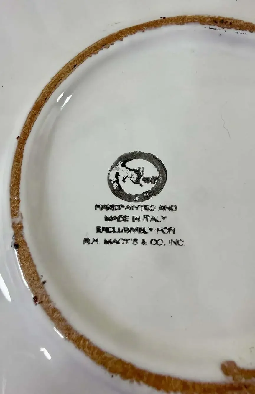 La Musa Hand-Painted Italian Ceramic Decorative Plate